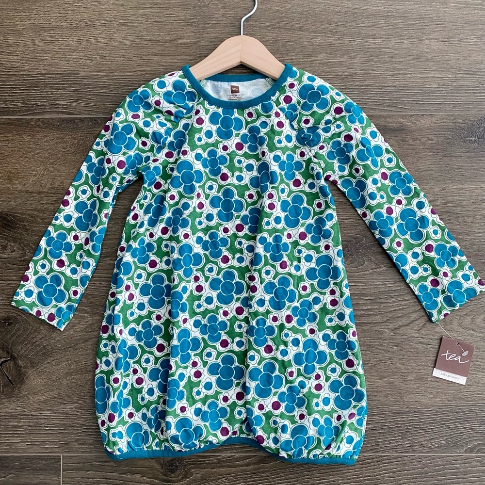Tea Collection bubble hem floral dress Size 3